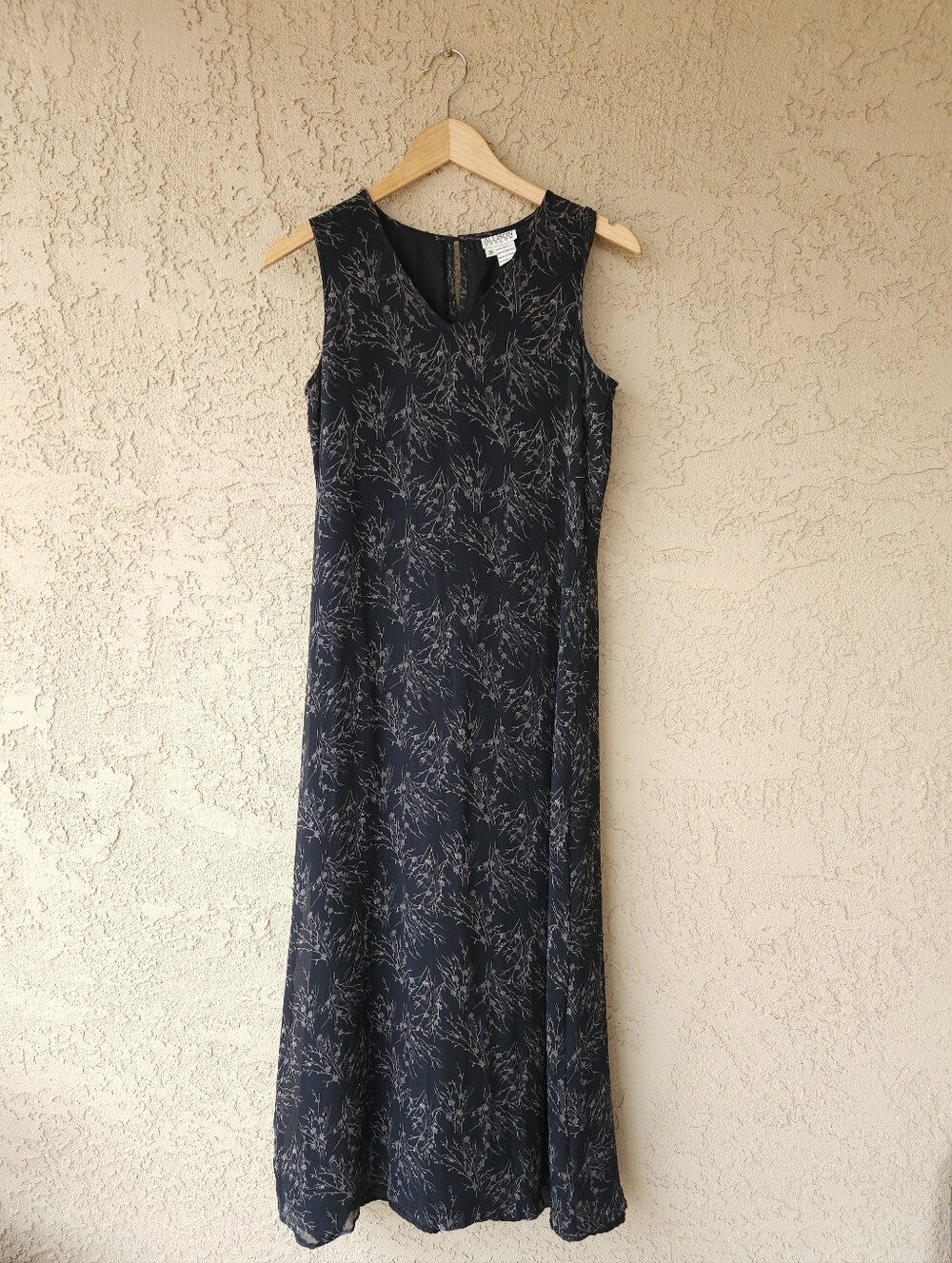 90s Grunge Allison Taylor Silk Print Dress